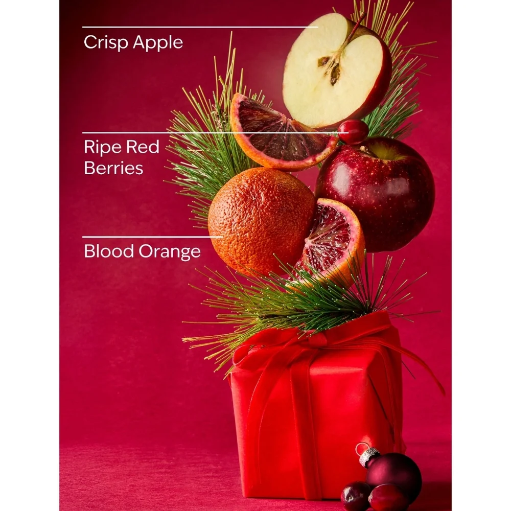 Bath & Body Works Bright Christmas Morning 3-Wick Bright Fruity Candle NEW Rare - Picture 2 of 2